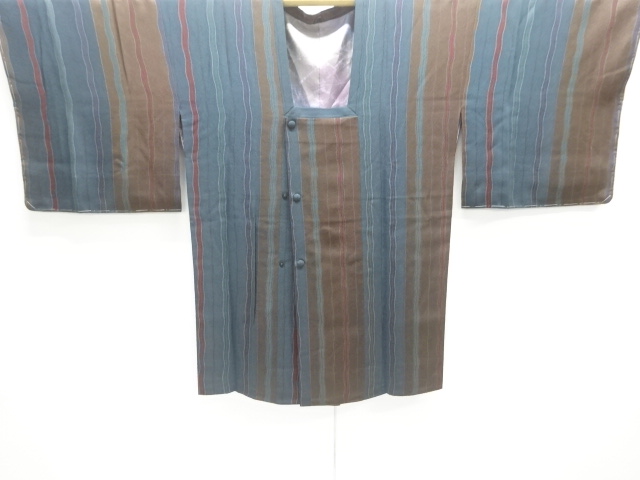 JAPANESE KIMONO / UNUSED MICHIYUKI COAT / STRIPE 